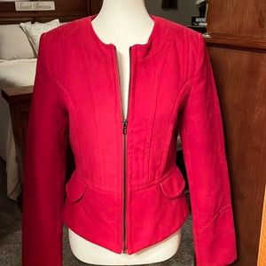 EXPRESS pretty red peplum blazer